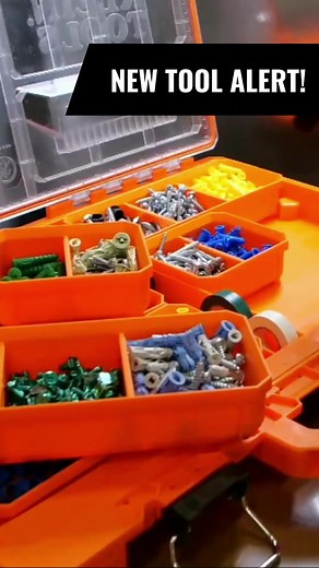 ⚠️ New Tool Alert ⚠️ Stay organized and mobile! Our new component boxes feature 8 removable storage bins and a stay-put lid design to keep contents from shifting & attaches right to your MODBox system. The clear lid provides an easy view of contents such as wire nuts and fasteners. Check them out in our link in the bio 🔗