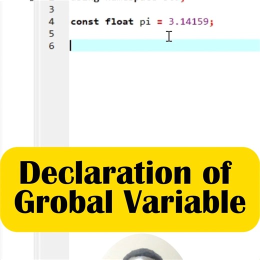 Gevizzol Og Official 🇷🇼 | How to Declare PI as a Global Variable in C++ | Area Calculator Project Step 1 👉 https://youtube.com/shorts/QFCD8bPQdzU | Instagram