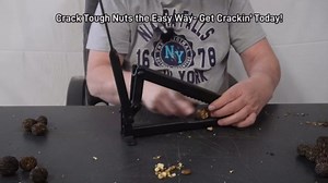 Get Crackin Nut Cracker. Heavy Duty and Durable. Easy to Carry. Made for Black Walnuts.