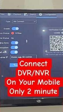How To connect DVR/NVR to Your Mobile? only 2 minute #cctv Full video- https://youtu.be/CfBE7xq47GI