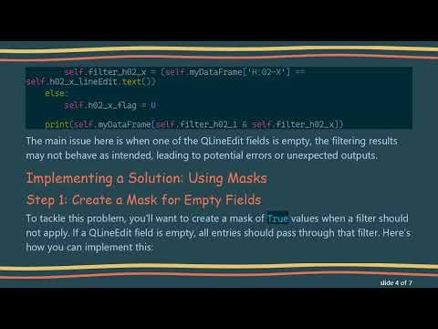How to Effectively Use Multiple Filtering on DataFrames in Python with PyQt5