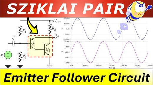Sziklai Pair Emitter Follower Explained⚡Voltage Gain Input/Output Impedance💡FULL DETAILS TINA-TI | Mehmet Can