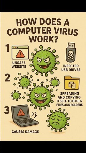 “Computer Virus Explained” # shortsfeed #shorts #emrs #kvs #nvs #virus