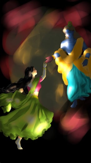 Sumita।। Digital Artist ।। Illustrator on Instagram: "On loop 😇🦋 (Devotional, devotee, sri Krishna, Tulasi, God, Goddess, Sri mahaprabhu, Radhakrishna, RADHESHYAM, Devotional reel art reel, animation, editing, divine, aura, Tulasi devi, Gopala krishna, Jagannath, Prabhu, Illustration, digital art, digital painting) #illustrationreveal #tulasidevi #srikrishna #digitalpotraitpainting"