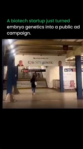Aiupdateshub on Instagram: "A biotech startup just turned embryo genetics into a public ad campaign. Across NYC subway stations, Nucleus Genomics promoted software that lets IVF parents compare 20+ embryos using hundreds of genetic markers before deciding which to implant. The tool predicts disease risks and inherited traits, giving parents deeper insight into embryos they already have. That’s why slogans like “Have your best baby” and “These babies have great genes” quickly grabbed attention. N