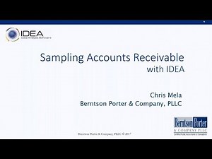 Sampling Accounts Receivable with IDEA