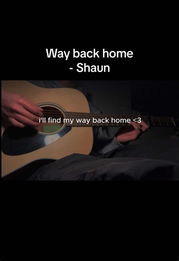 Way back home - Shaun #waybackhome #shaun #guitar #cover #fyp | guitar cover