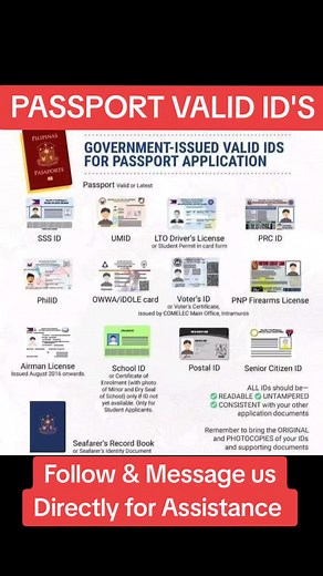 DFA PASSPORT ONLINE APPOINTMENT ASSISTANCE!!! RESERVE YOUR SLOT NOW‼️ ✔Walang time at laging busy? ✔Nahihirapan kumuha ng slot? ✔Hassle free ✔Booked us now ➡️Message us DIRECTLY for reservation and Assistance: m.me/1strmtnt.onlineservices.gov.ph 📋OPEN FOR NEW APPLICANT, RENEWAL and FOR LOST PASSPORT w/ 10 years validity. 🗒WE BOOK NATIONWIDE AND OVERSEAS (REQUIREMENTS FOR NEW PASSPORT) ✔️Personal appearance ✔️VALID ID ✔️PSA BIRTH CERTIFICATE ✔️PSA MARRIED CERTIFICATE (for married) (REQUIREMENTS