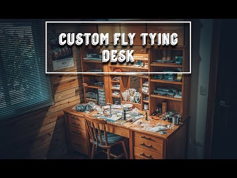 TOUR My Custom Fly Tying Desk: BACKWATER VLOG #70