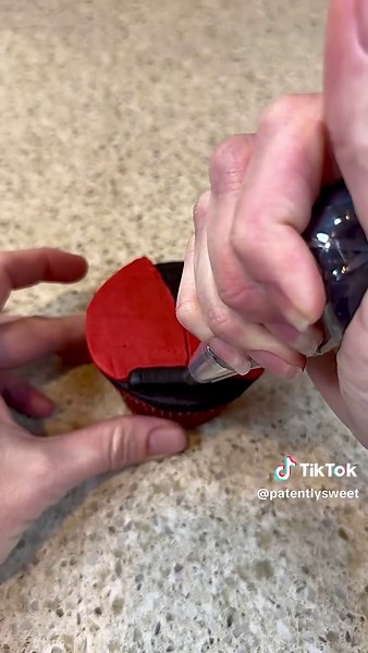 Ladybug Cupcake Decorating for Valentine's Day