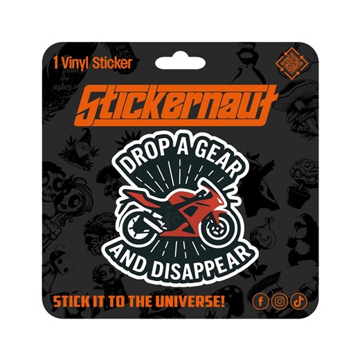 Drop A Gear and Disappear Vinyl Sticker | Waterproof Decal - Etsy