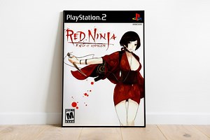Red Ninja Poster Print | Gaming Poster | Room Decor | Wall Decor | Gaming Decor| Gaming Gifts | Video Game Poster | Video Game Print - Etsy