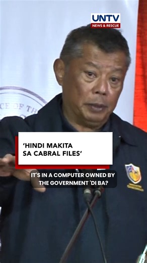 Computer ni Cabral nabuksan na; ilang files, hindi umano makita ayon sa Ombudsman | UNTV News and Rescue