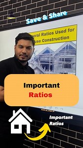 General Ratios Used for House Construction ☑️ 📌 P.C.C - M-7.5 = 1 : 4 : 8 📌 D.P.C - M-15 = 1 : 2 : 4 📌 Plinth Beam - M-20 = 1 : 1.5 : 3 📌 Beam - M-20 = 1 : 1.5 : 3 📌 Slab - M-20 = 1 : 1.5 : 3 📌 Column - M-20 = 1 : 1.5 : 3 📌 Foundation - M-20 = 1 : 1.5 : 3 📌 Lintel - M-20 = 1 : 1.5 : 3 📌 Plaster - Inner - 1 : 6 📌 Plaster - External - 1 : 4 📌 Ceiling Plaster - 1 : 6 Save This & Share With your Groups 🏗️ ________________________________ 𝐉𝐨𝐢𝐧 𝐨𝐮𝐫 𝐂𝐨𝐮𝐫𝐬𝐞 𝐢𝐧 𝐣𝐮𝐬𝐭 𝟒𝟗𝟗 