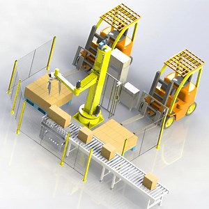 [Hot Item] Robot Palletizing Machine Automatic Robotic Palletizer for Bottling Water and Beverage Column Palletizer