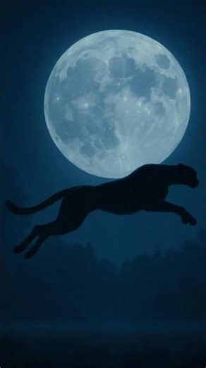 Cheetah Chasing at Night!… 🐆🐾🌕| #cheetah #moon #night #shorts #chase