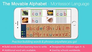 3.1K views · 59 reactions | Kids can practice building words with the Movable Alphabet by Mobile Montessori for iPad & iPhone! https://itunes.apple.com/us/app/the-movable-alphabet-montessori-language/id442614836?mt=8 | Mobile Montessori | Facebook