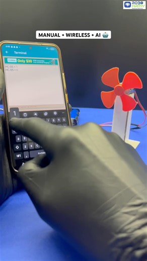 One fan. Three control systems 😳🌀Bluetooth 📱 | Push Button 🔘 | OpenCV #roboarmy #arduino #opencv