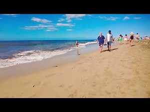 ☀️ Hot Sunny Topless Beach Walk Videos Strand Paradise Plage Vacation #toplessbeach #beachwalk