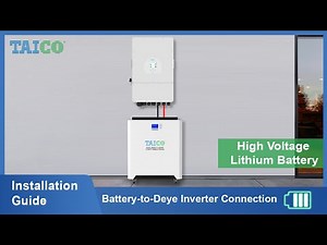 [Installation Guide] How to connect our batteries to Deye inverters