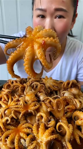Trying the octopus challenge!  Delicious or daring? #SeafoodLover #OctopusAdventures | Lisa Coleman | Facebook