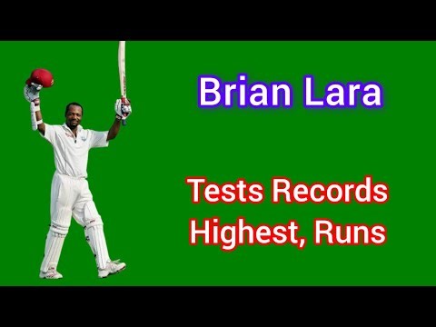 Brian Lara Batting Records | Tests Career records | Highest | Cricket | West Indies Team | catches