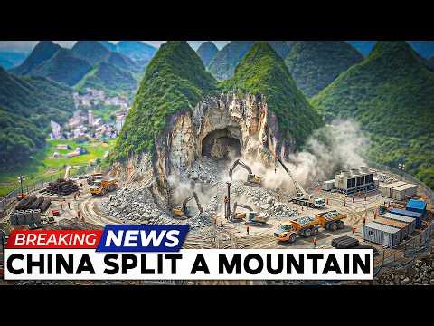 How Chinese Engineers Reshaped a Mountain to Build the Future!