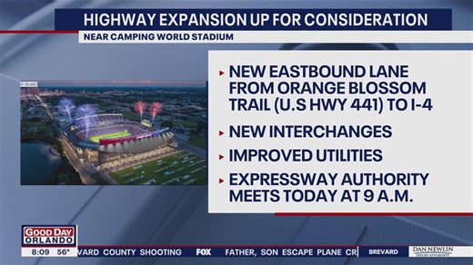 Central Florida Expressway Authority to decide on SR-408 expansion project