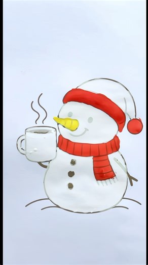 snowman ☃️🤍#coloring #art #colors #christmas #drawing #snowman #shorts