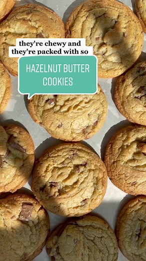 Ep 1 of delicious things we can do with Hazelnut Butter. Full recipe on my blog #chocolatechipcookies #cookies #hazelnut