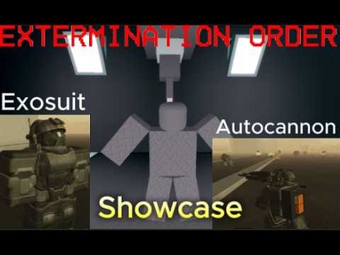 (Outdated)Exosuit and the new autocannon quick review | Roblox Extermination Order: Dawn of Robloxia