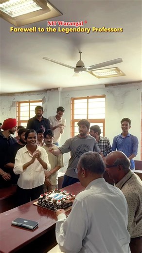 Farewell🥹 #nitwarangal #college #nit #farewell #viral #professor #students #jee #iit #sad #shorts