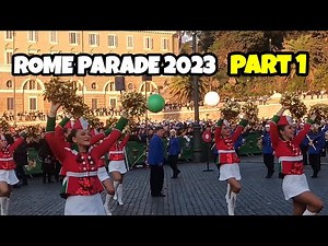 🇮🇹 ROME ITALY, THE SPECTACULAR ROME PARADE SHOW 2023 (PART 1)