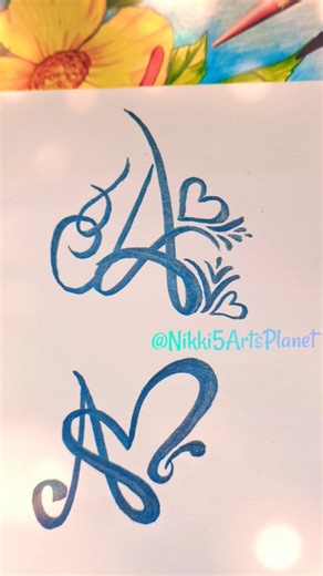 Lettering Ideas 💡 A Letter #art #easy #drawing #calligraphy #shorts #shortsvideo