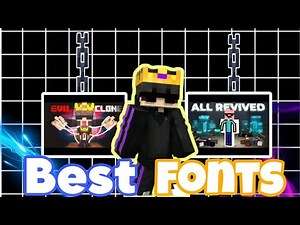 ✨ULTIMATE Minecraft Fonts Every Minecraft Editor NEEDS to Use! 🎮🖌️