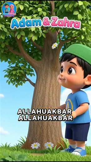 Allahu Akbar Song for Kids | Islamic Toddler Song | Fun & Easy Learning | Adam & Zahra