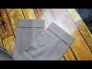 How to Sew a Perfect Turned Up Hem for Pants | Pro Tailoring Tutorial