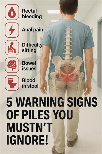 Don’t Ignore the Signs! Rectal pain, bleeding, or difficulty sitting could be more than just discomfort — they might be warning signs of piles (hemorrhoids). Know the symptoms. Act early. Stay healthy. #piles #viral_videos #forypupage #digestivehealth #MedicalEducation #wellnessmatters #PreventiveCare