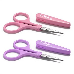 PAFASON Ultra Sharp Detail Scissor Set 2 PC Straight for Scrapbooking Quilting Sewing Knitting Embroidery Cross Stitch Crochet Thread Yarn Paper Fabric Detail Cutting Stainless Steel, Safety Case