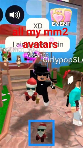 all my mm2 avatars #roblox