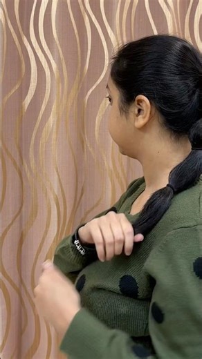 Ribbon Ponytail #hairstylesforgirlsandwomen #hairstylesbymayuri#ponytaills#shorts#likesharesubscribe