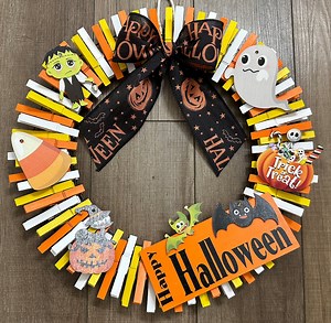 Halloween Clothespin Wreath - Etsy