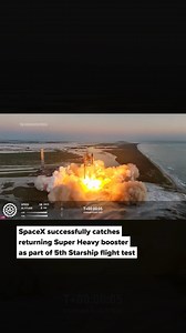 6.4K views · 44 reactions | : https://l.lonestarlive.com/TrkMvc SpaceX launched its enormous Starship rocket on Sunday on its boldest test flight yet, catching the returning booster back at the pad with mechanical arms. Towering almost 400 feet (121 meters), the empty Starship blasted off at sunrise from the southern tip of Texas near the Mexican border.  SpaceX | AP #texas #tx #SpaceX | Lonestarlive.com | Facebook