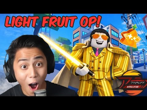 KAYA PALA OVERPOWERED ANG LIGHT FRUIT DITO SA ANIME FIGHTING SIMULATOR!