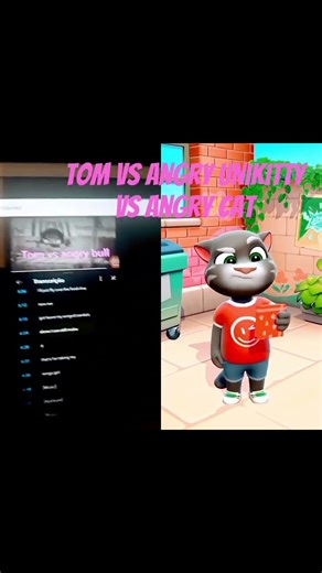 tom vs angry bull unikitty vs cat