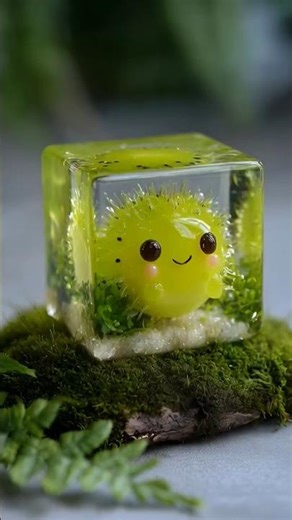 Frozen Slimy Cube Broken + Fork Horror ASMR 🍧 | Gelatin Creature Gets Stabbed! #slimeasmr