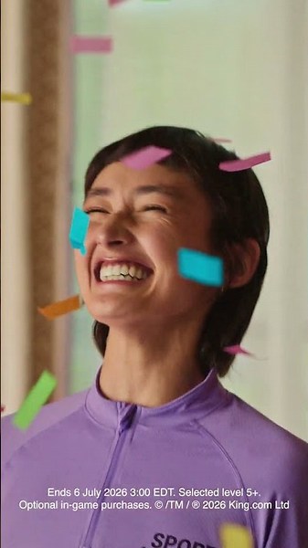 Swipe. Match. Win, with Alex Morgan for Candy Crush Soccer Season 15' Advert