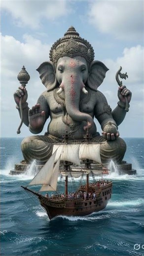 Ganpati Bappa Morya 🙏 Powerful Ganesh Bhakti Song Divine Blessings Ganesha #music #bhakti #shorts