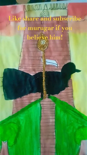 Thiruchendur Kovil, Murugan vel, myelv drawing#AK creative arts