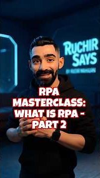 RPA Explained Simply 🤖 | The Robots You Can’t See! #RPA #uipath #techexplained